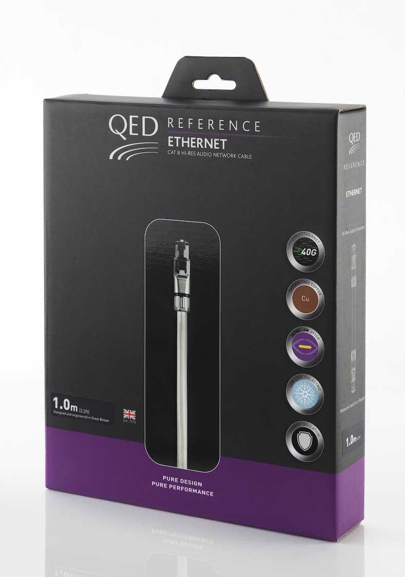 Qed Reference Ethernet CAT 8 HI RES cavo di rete da 1 metro
