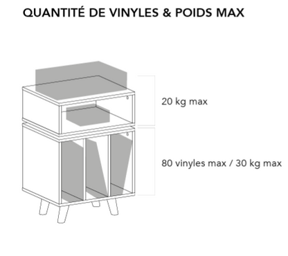 Norstone STOCKHOLM 700 Black - Walnut MOBILE