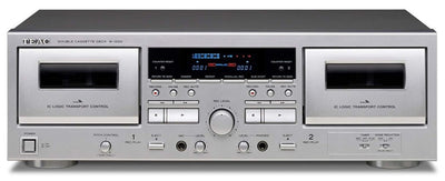 Teac W-1200 silver lettore e registratore a cassetta doppio