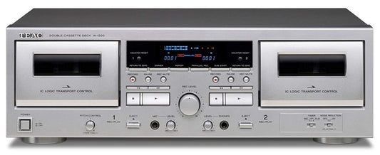Teac W-1200 silver lettore e registratore a cassetta doppio