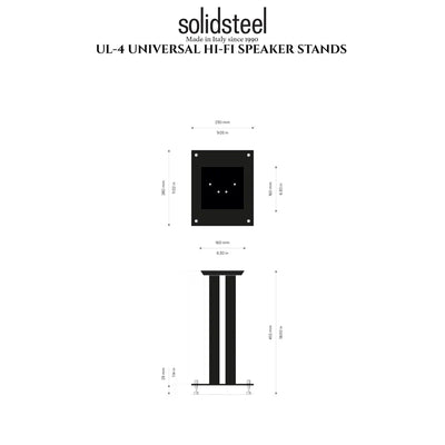 Solidsteel UL-4 coppia stand per diffusori