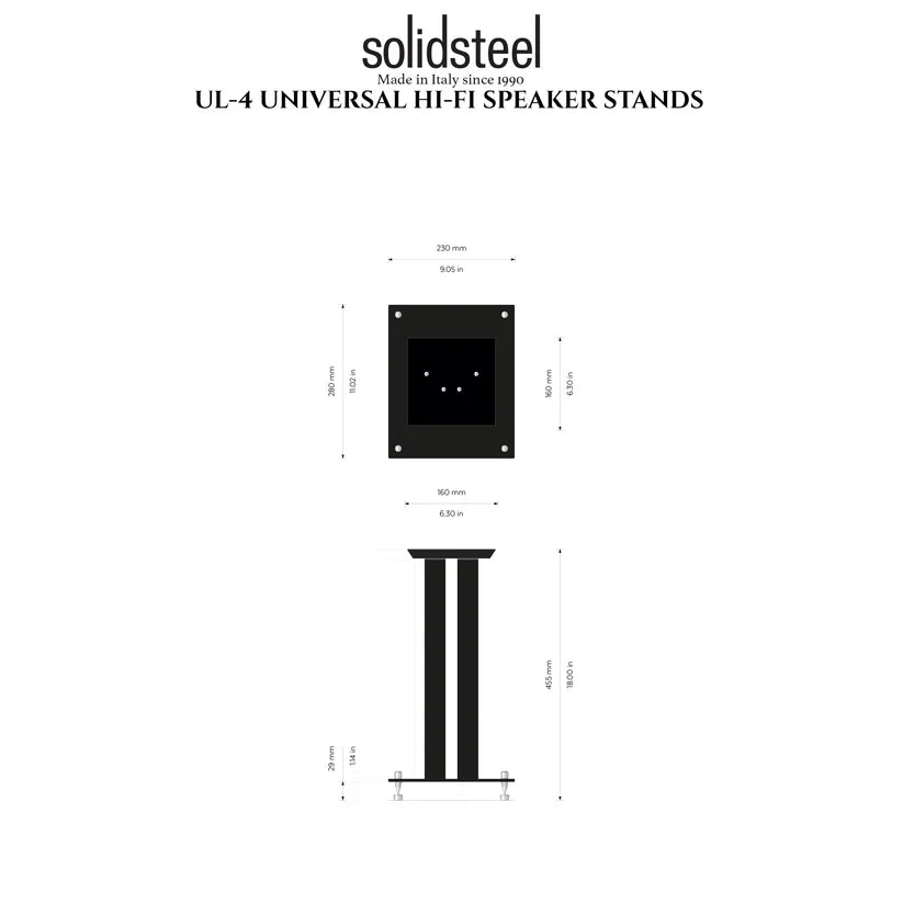 Solidsteel UL-4 coppia stand per diffusori