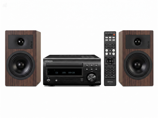 Denon RCDM41 DAB nero + Indiana line TESI 2 Mocha