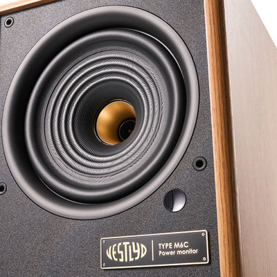 Vestlyd M6C legno chiaro coppia diffusori amplificati