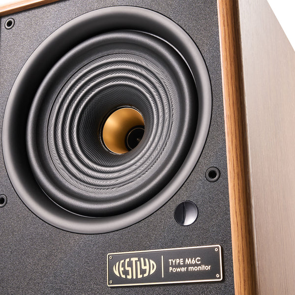 Vestlyd M6C legno chiaro coppia diffusori amplificati
