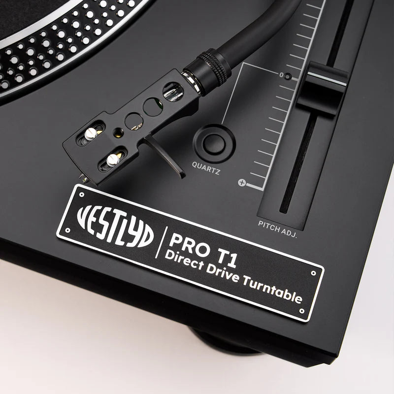 Vestlyd pro t1 nero giradischi trazione diretta braccio a s e pitch adj