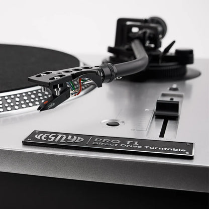 Vestlyd pro t1 nero/silver giradischi trazione diretta braccio a s e pitch adj