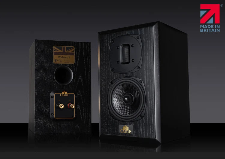 Castle walmer 1 walnut coppia diffusori 2 vie tweeter a nastro