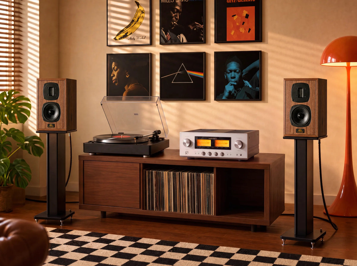 Castle walmer 1 walnut coppia diffusori 2 vie tweeter a nastro