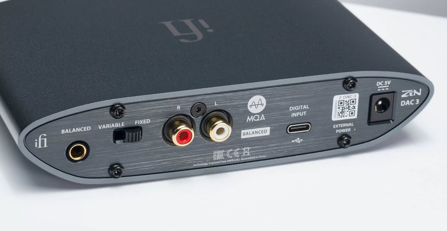 Ifi Zen Dac 3 convertitore hi-res 768kHz, DSD512, and MQA