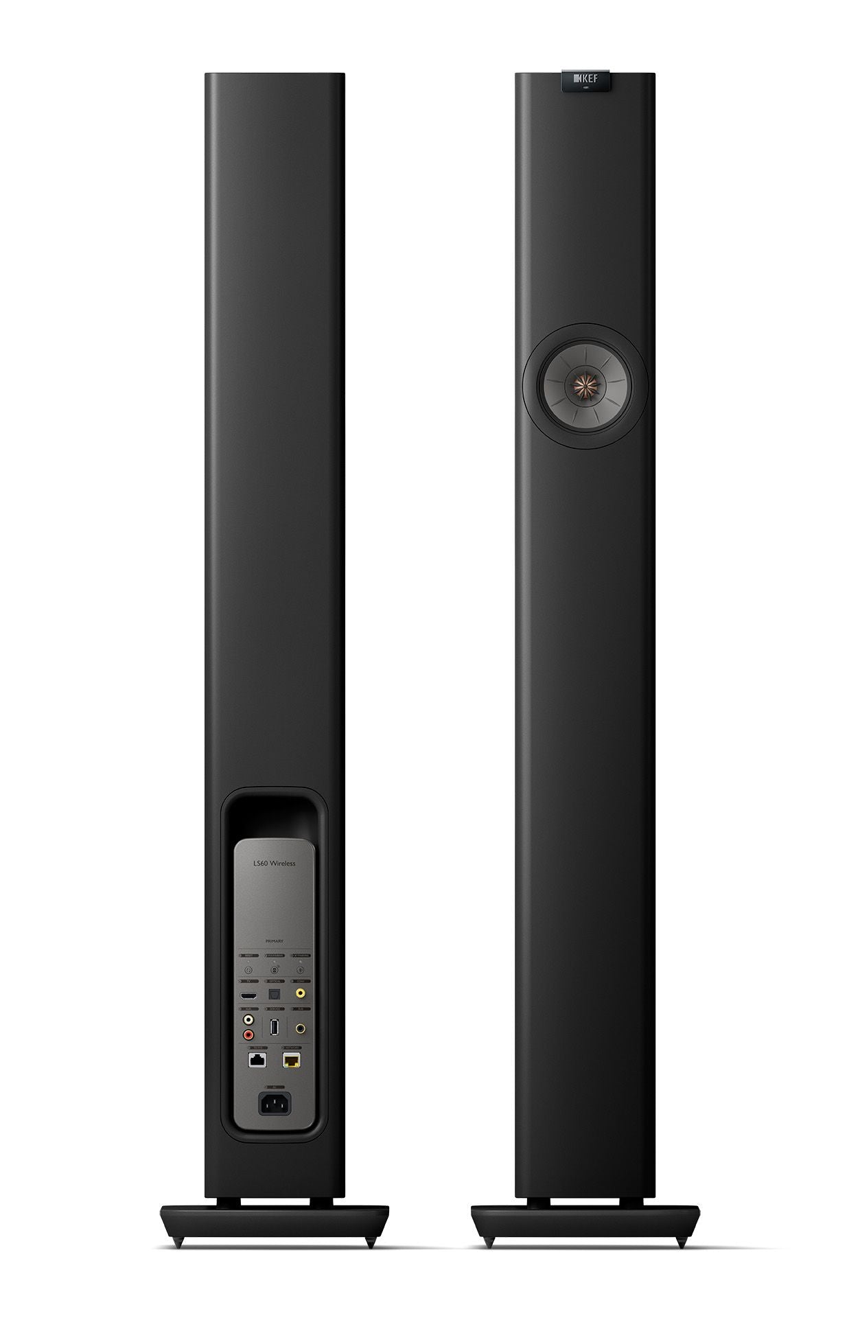 Kef LS60 carbon black diffusori 3 vie attivi wireless