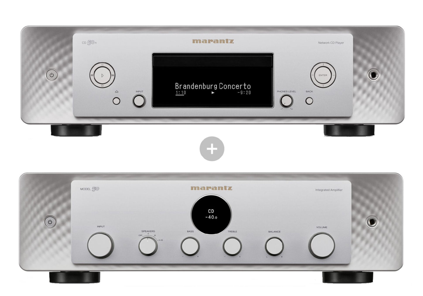 Marantz model 50 bundle silver amplificatore + lettore cd