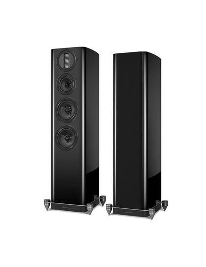 Wharfedale Aura 3 nero laccato diffusori da pavimento 3 vie tweeter AMT