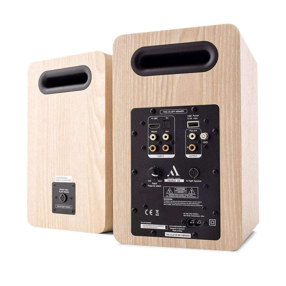 Argon Audio Fenris A5 frassino diffusori attivi da scaffale