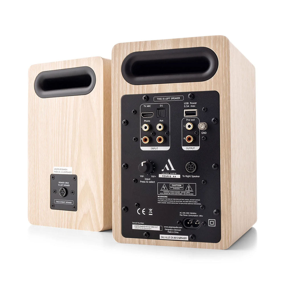 Argon Audio Fenris A4 frassino diffusori attivi da scaffale