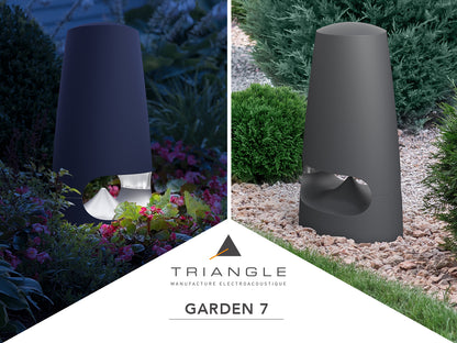 Triangle Garden 7 Diffusore da esterno con luce LED integrata