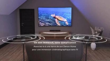 Denon Home 200 nero speaker wireless e multi-room con Dolby Atmos