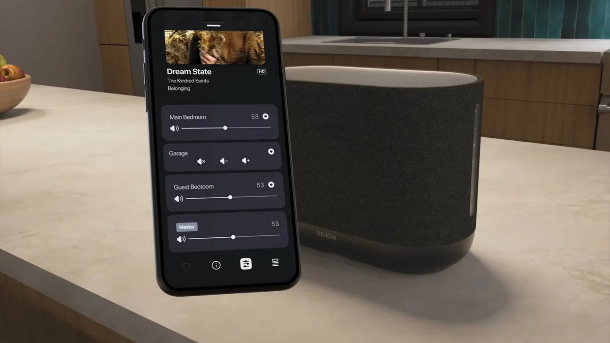 Denon Home 400 nero speaker wireless e multi-room con Dolby Atmos