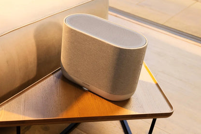 Denon Home 400 silver speaker wireless e multi-room con Dolby Atmos