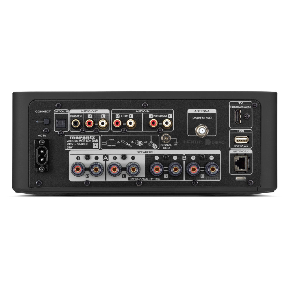 MARANTZ MCR 60N DAB nero Hi-Fi All-in-One Compatto con DAB