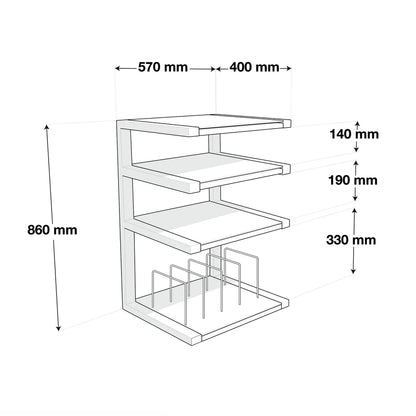 NORSTONE ESSE VYNIL OAK MOBILE PER ELETTRONICHE CON RIPIANO VINILI SIGILLATO