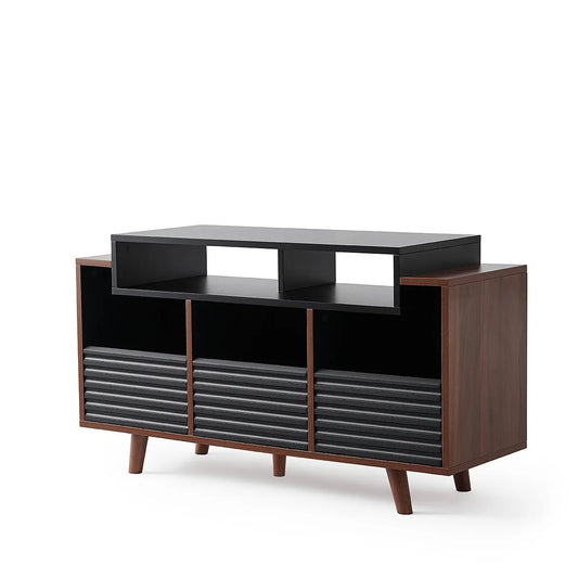 Norstone Oslo 1200 nero/noce mobile hifi porta vinile