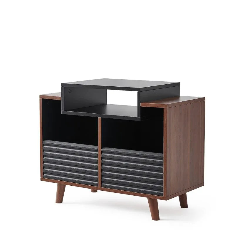 Norstone Oslo 800 nero/noce mobile hifi porta vinile