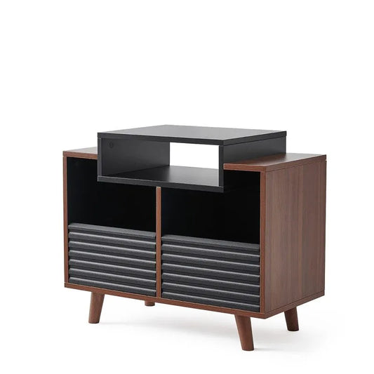 Norstone Oslo 800 nero/noce mobile hifi porta vinile