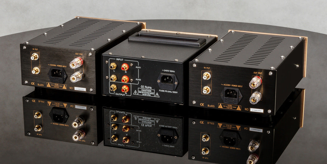 Pier Audio PB-8SE gold mini sistema pre + finali monoblocco