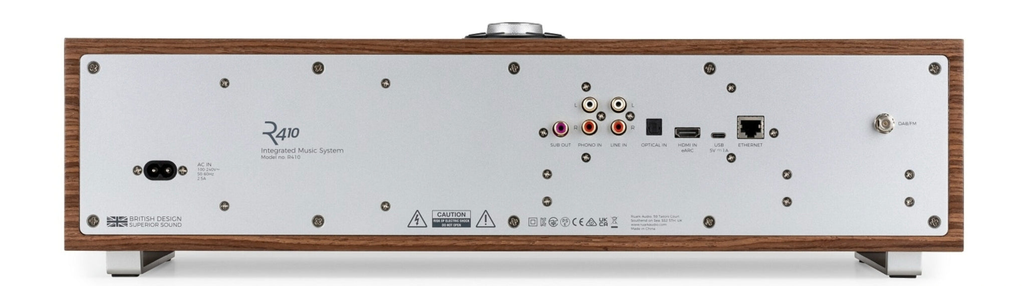 RUARK R410 silver sistema all-in-one radio DAB+ / FM e servizi di streaming musicale