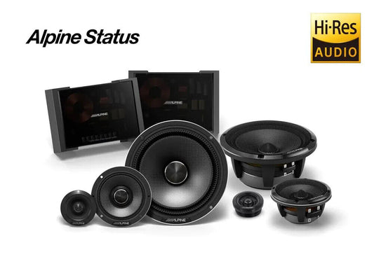 Alpine HDZ-653S sistema di altoparlanti Hi-Res a 3 vie separate Alpine Status con crossover audiophile