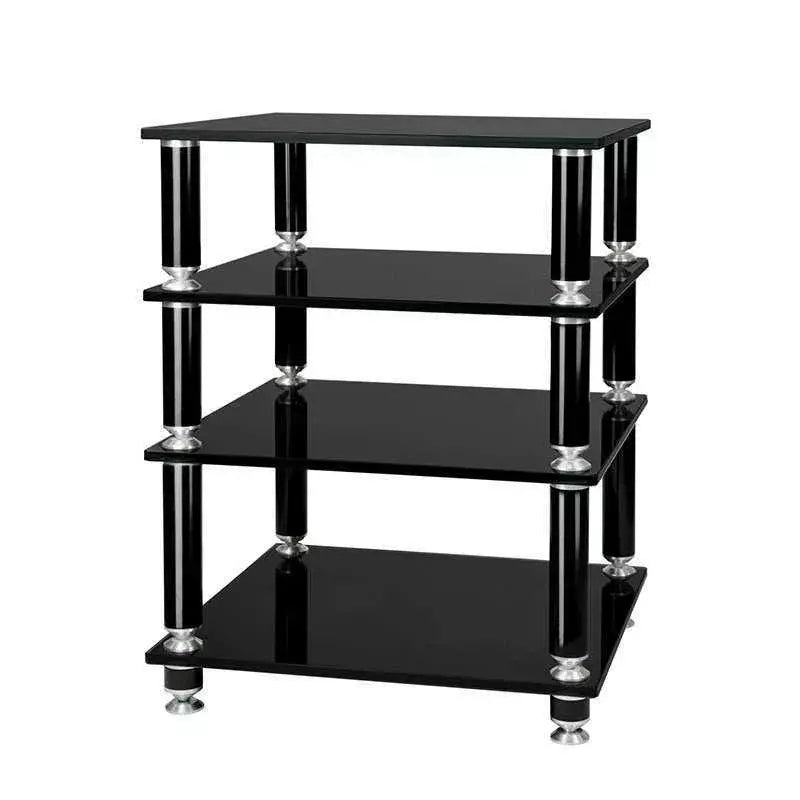 Norstone STABBL HIFI, mobile in metallo, ripiani in vetro temperato 15mm