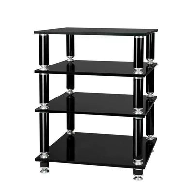 Norstone STABBL HIFI, mobile in metallo, ripiani in vetro temperato 15mm