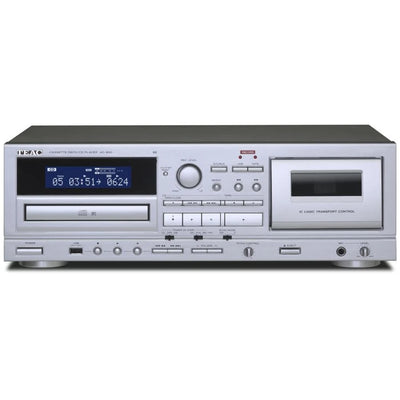 Teac AD-850-SE silver lettore cd e registratore a cassetta