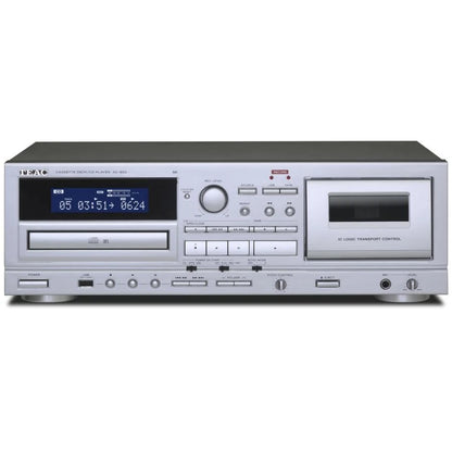 Teac AD-850-SE silver lettore cd e registratore a cassetta