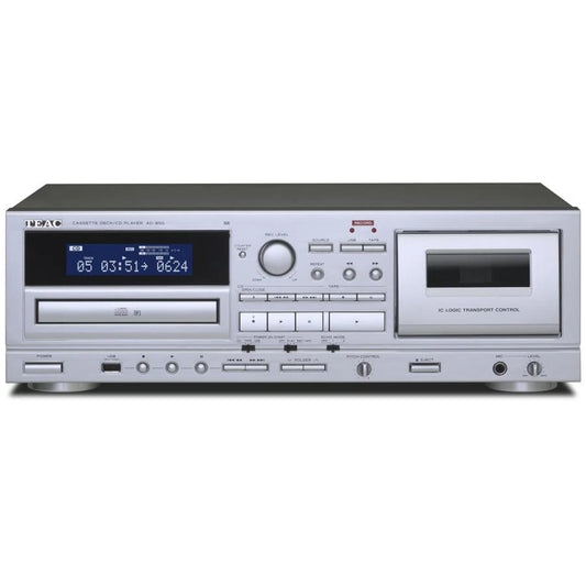 Teac AD-850-SE silver lettore cd e registratore a cassetta