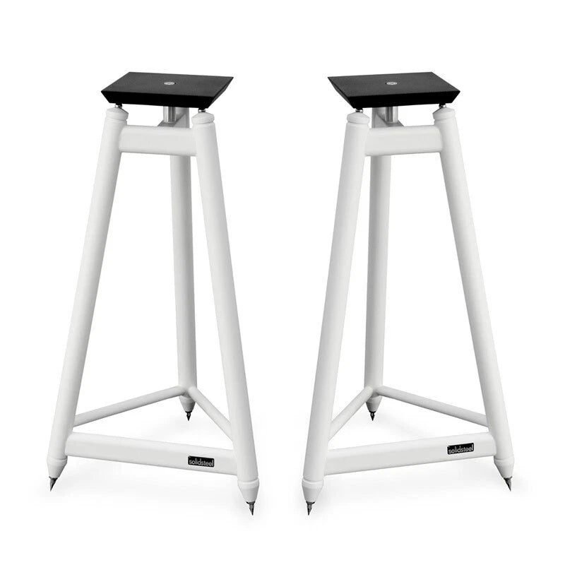 Solidsteel SS-6 bianchi stand diffusori a 3 gambe acciaio inox
