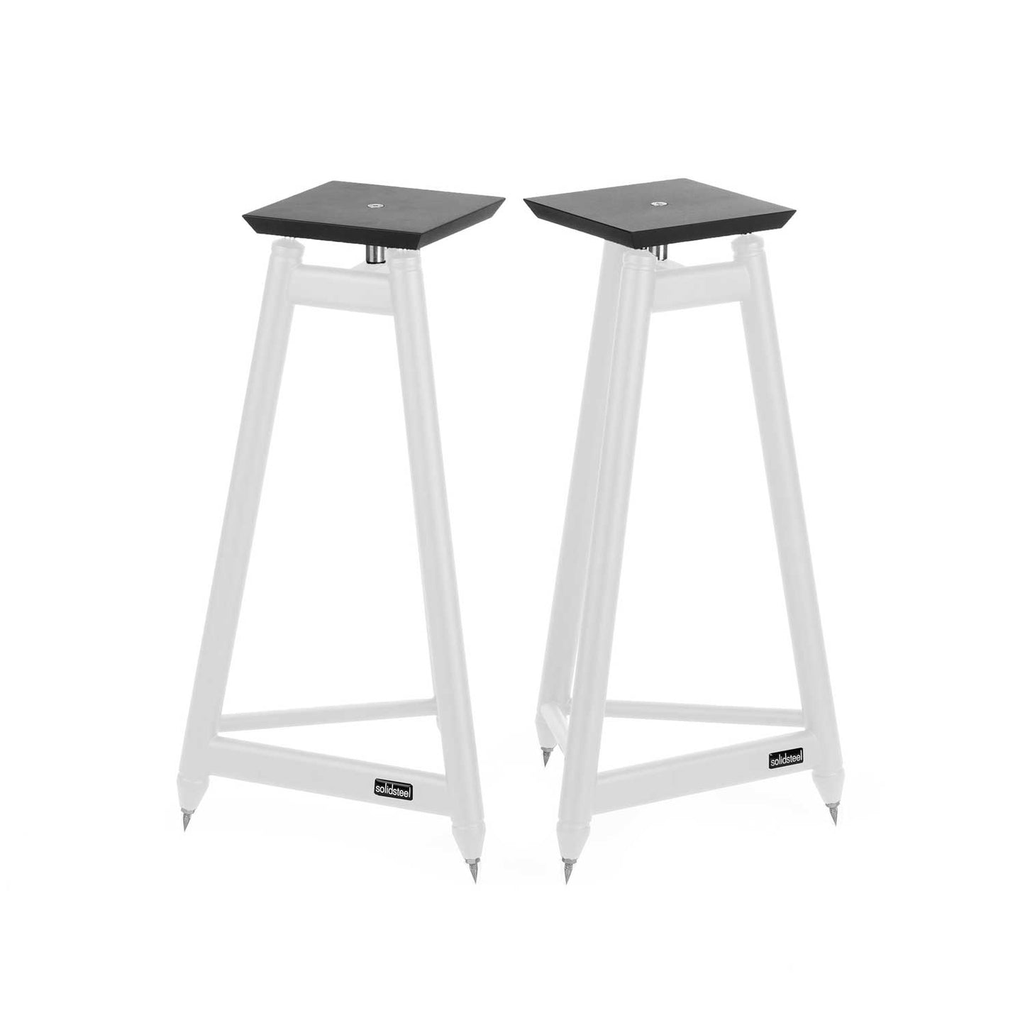 Solidsteel SS-6 bianchi stand diffusori a 3 gambe acciaio inox