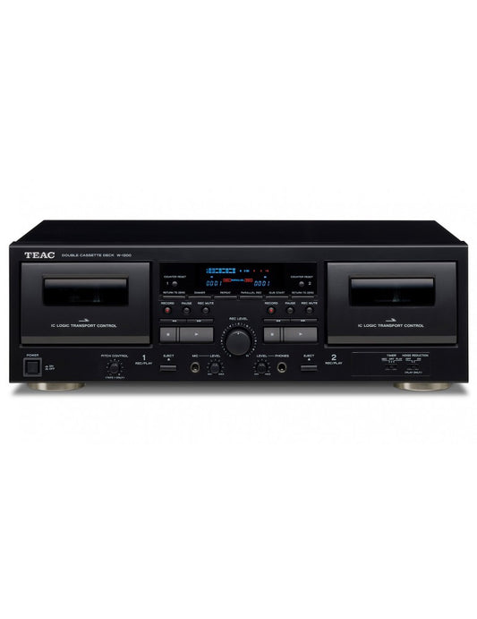Teac W-1200 B lettore e registratore a cassetta doppio