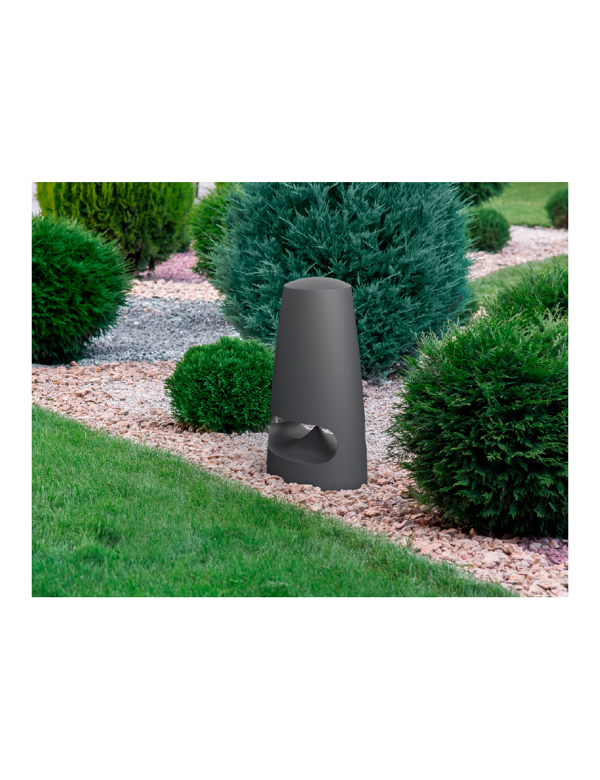 Triangle Garden 7 Diffusore da esterno con luce LED integrata