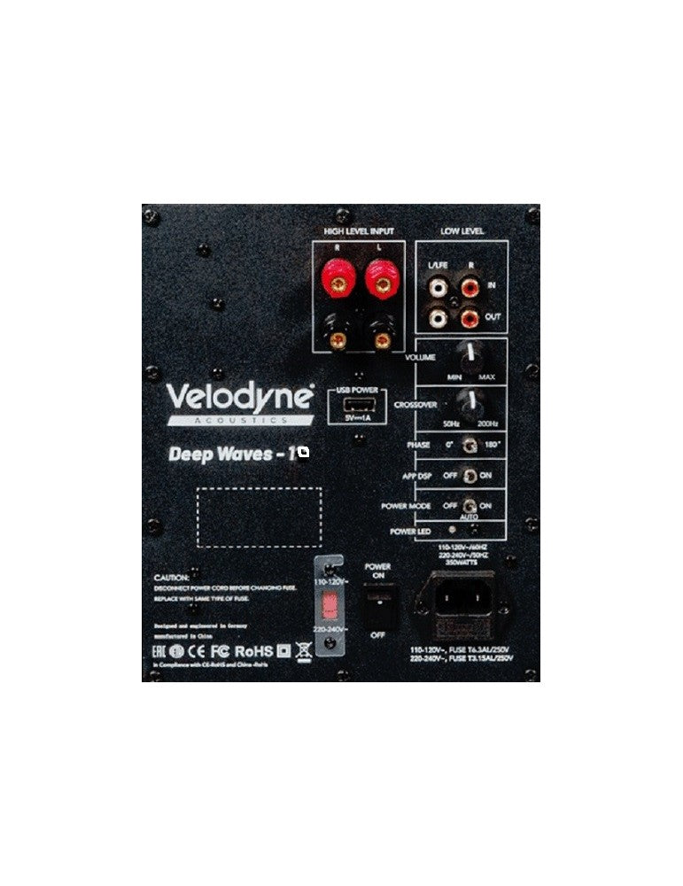 Velodyne DEEP WAVES DW-10 subwoofer amplificato da 350 watt