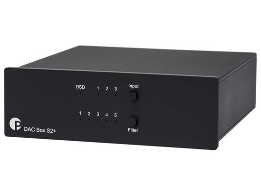 Pro-ject dac box S2+ nero Convertitore D/A Sabre ESS9038 32BIT/768KHz