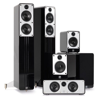 Q Acoustics CONCEPT CINEMA 5.1 NERO LACCATO KIT CASSE NUOVO GARANZIA ITALIA