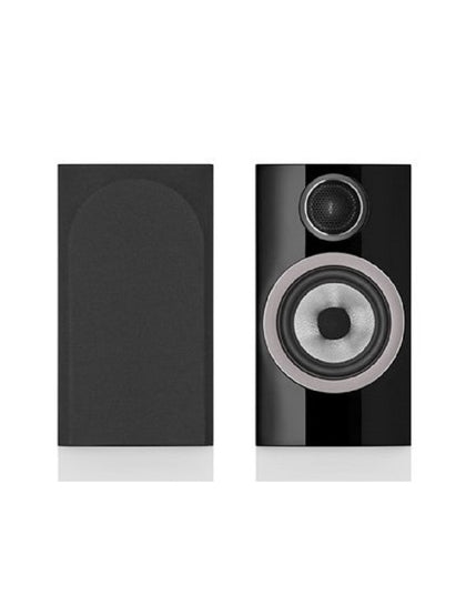 B&W 707 S3 nero laccato Diffusori bookshelf a 2 vie, bass reflex