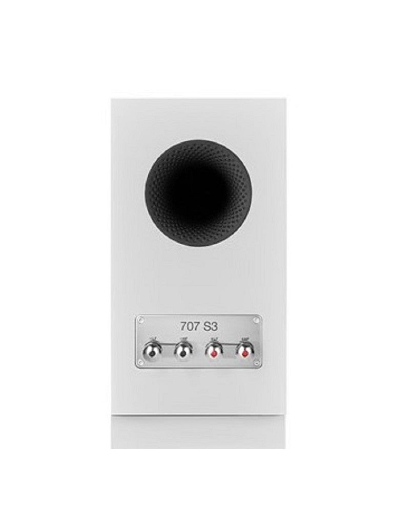 B&W 707 S3 bianco satinato Diffusori bookshelf a 2 vie, bass reflex
