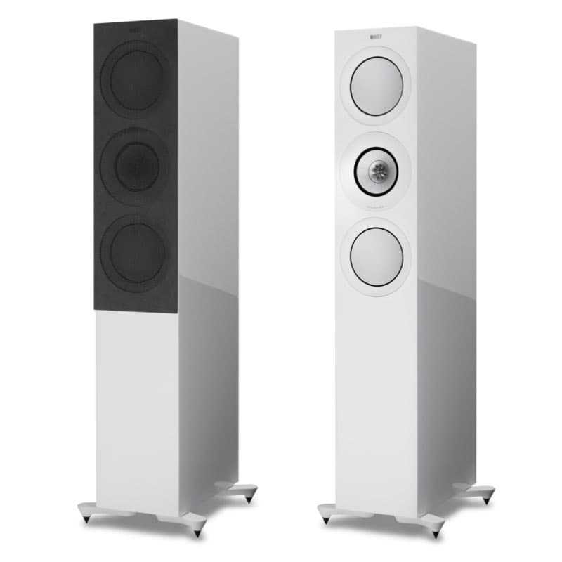 Kef R7 bianco laccato coppia diffusori da pavimento 3 vie con Uni-Q