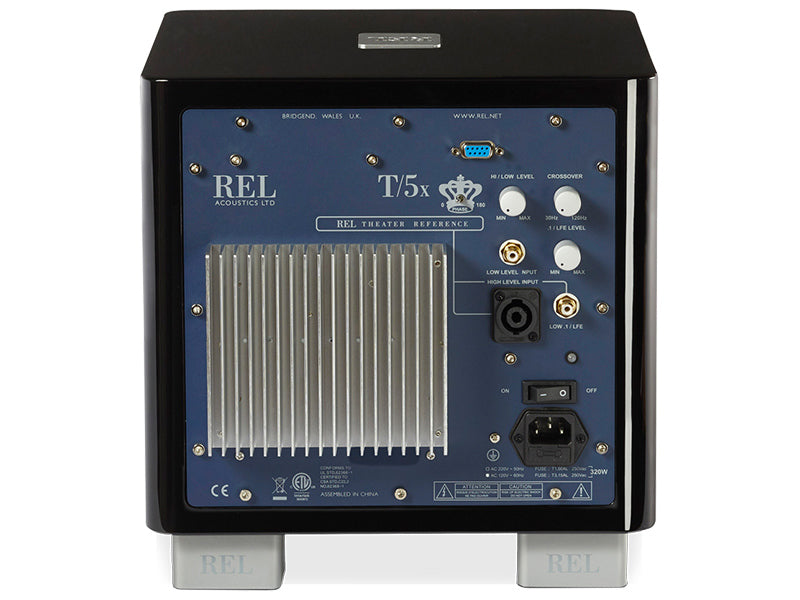 Rel Acoustics T/5X nero Subwoofer amplificato in sospensione pneumatica in classe A/B