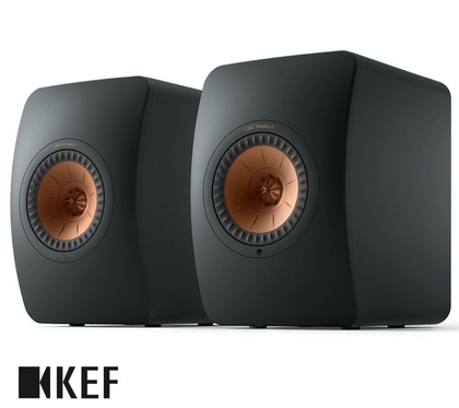 Kef LS50 wireless 2 nero carbonio sistema di diffusori HiFi attivi, wireless