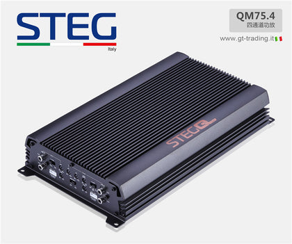 Steg QM75.4 amplificatore 4 canali 75x4 rms hi-level finali audiophile new 2019