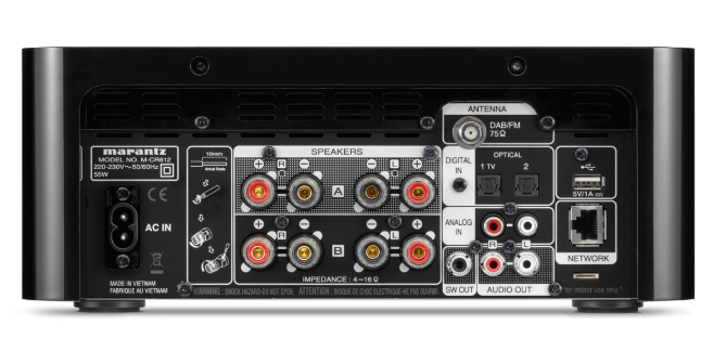 Marantz Melody MCR612 nero amplificatore CD, radio DAB + e sorgenti di streaming musicale HEOS